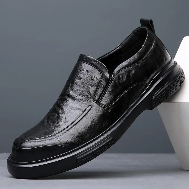 Men's Formal Classic Business Oxford Shoes Patent Leather Slip-On Loafers Wedding Dress Shoes