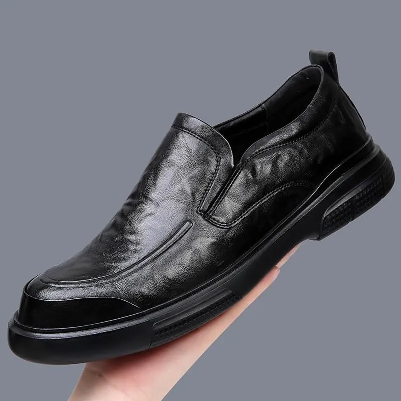 Men's Formal Classic Business Oxford Shoes Patent Leather Slip-On Loafers Wedding Dress Shoes