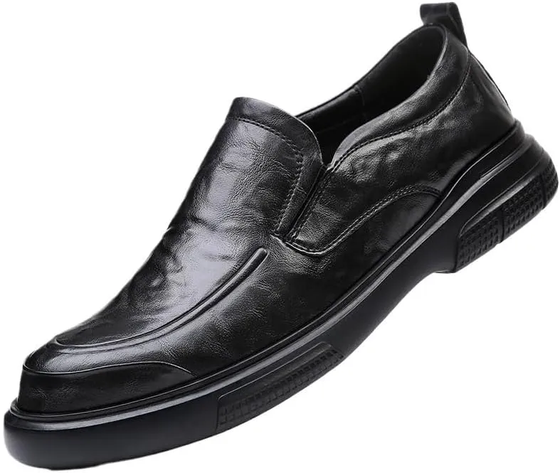 Men's Formal Classic Business Oxford Shoes Patent Leather Slip-On Loafers Wedding Dress Shoes