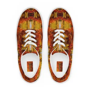 Men’s lace-up canvas shoes in the colors of nature