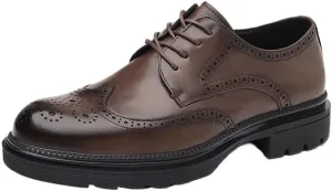 Casual Brown Derby Shoes