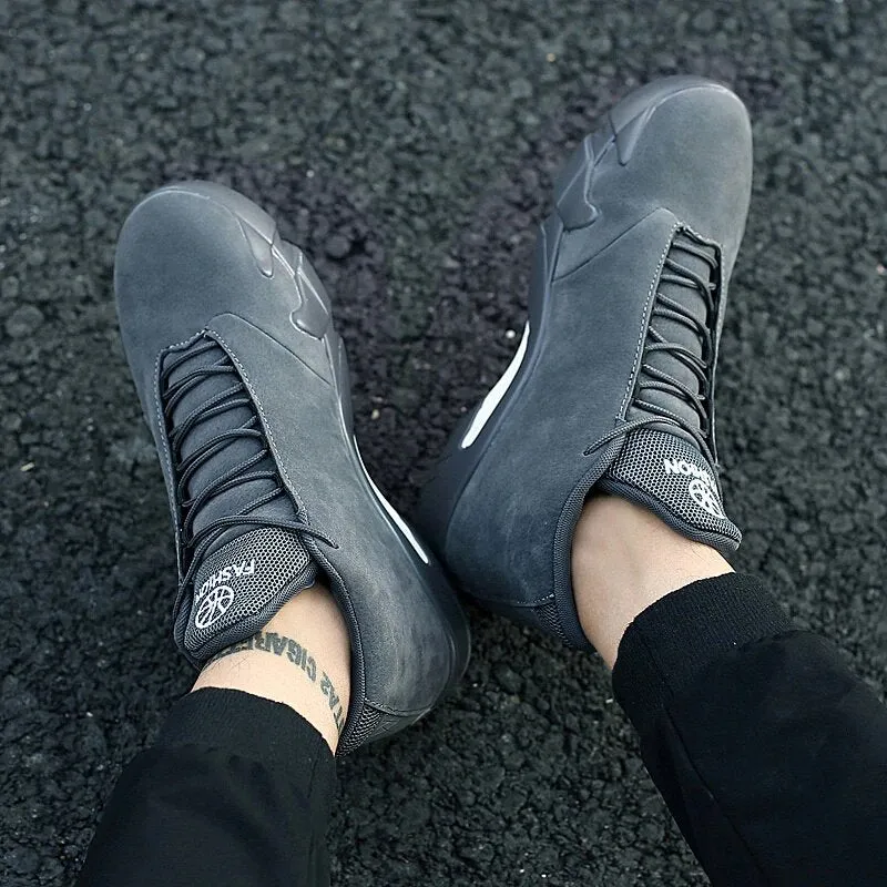 Men's Leather Sports Sneakers