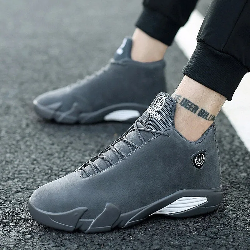 Men's Leather Sports Sneakers