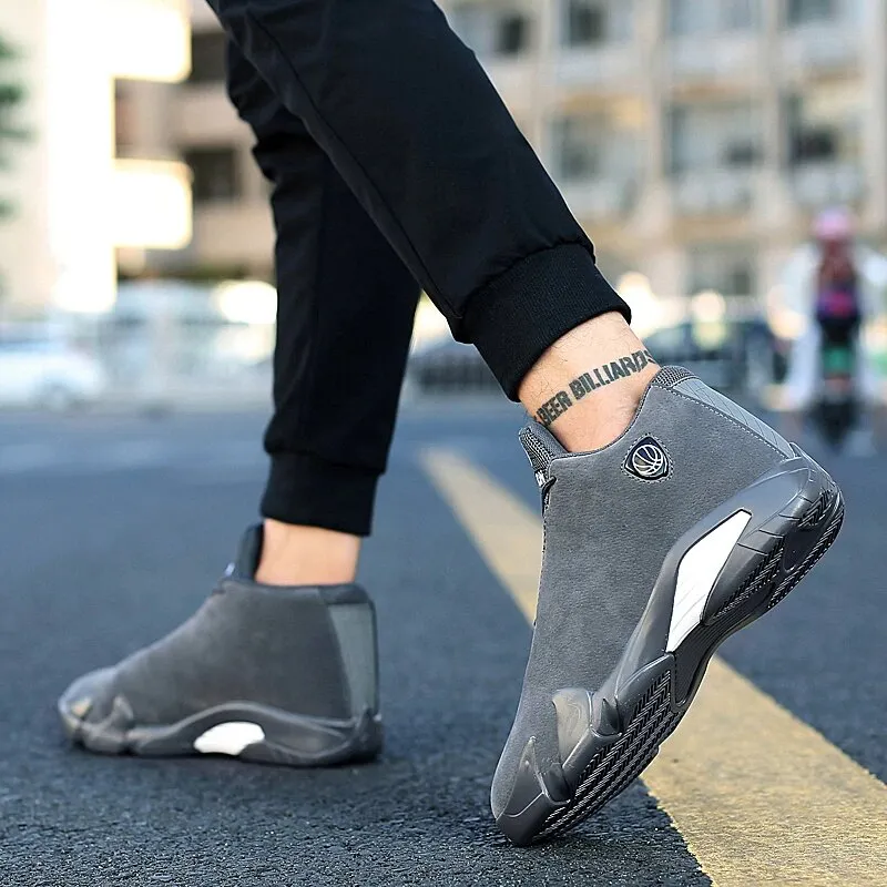 Men's Leather Sports Sneakers