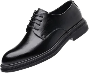 Mens Loafers Outdoor Classic Lace Up Low Top Leather Dress Shoes Casual Business Oxford Shoes