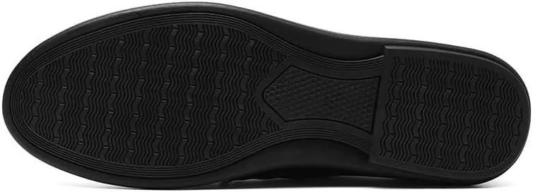 Men's Low Top Formal Oxford Shoes - Retro Pointed Chunky Heel Non-Slip Dress Shoes for Business & Casual Wear