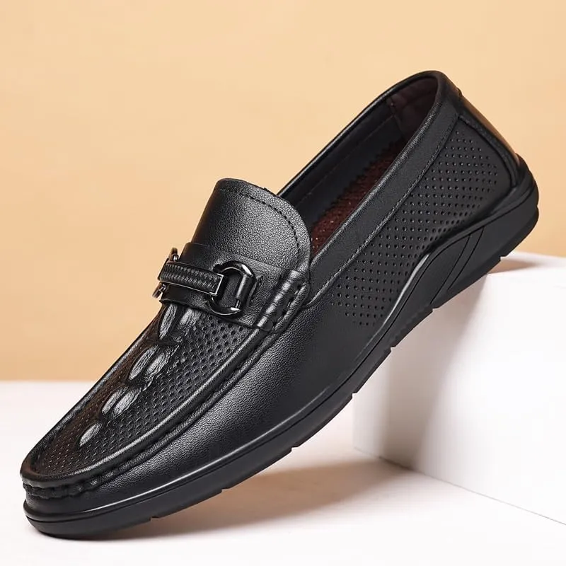 Men's Luxury Loafers Faux Patent Leather Slip-On Oxford Shoes Business Casual Men Fashion Dress Sneakers
