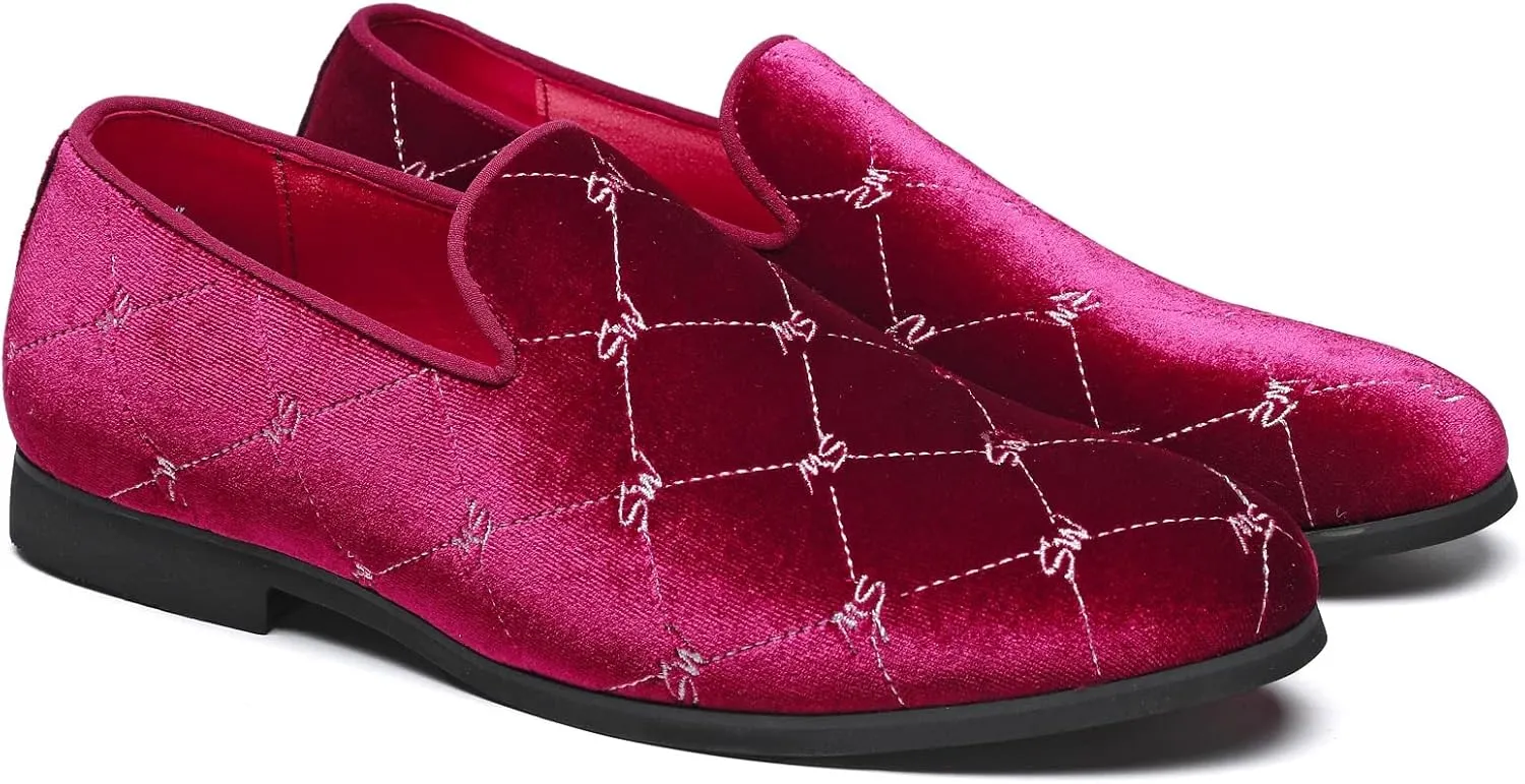 Men's Luxury Penny Slip-On Loafer Tuxedo Slip on Casual Party Wedding Shoes
