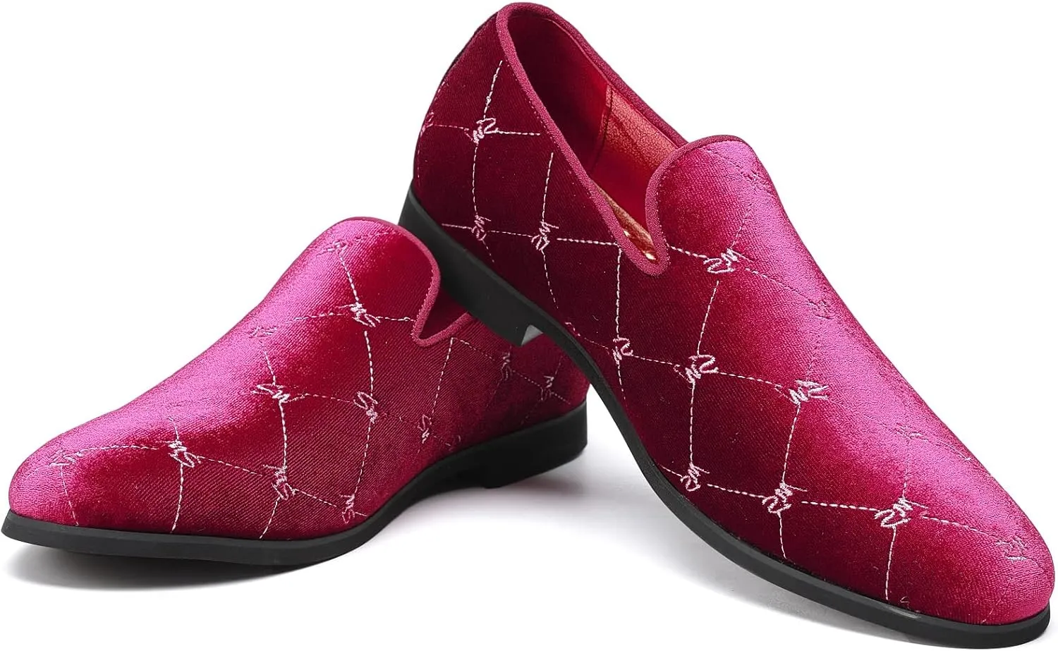Men's Luxury Penny Slip-On Loafer Tuxedo Slip on Casual Party Wedding Shoes