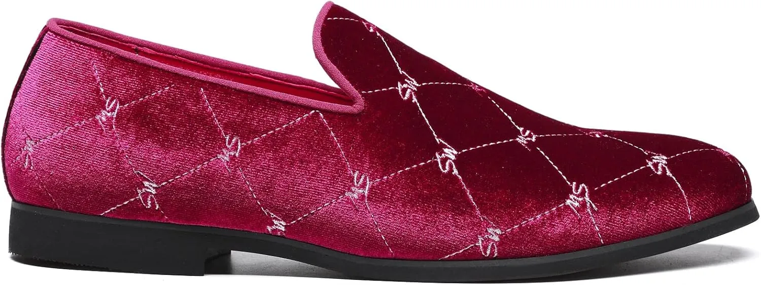Men's Luxury Penny Slip-On Loafer Tuxedo Slip on Casual Party Wedding Shoes
