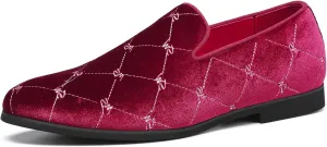 Men's Luxury Penny Slip-On Loafer Tuxedo Slip on Casual Party Wedding Shoes
