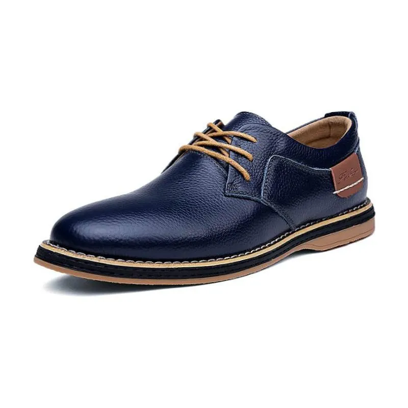 Men's Oxford Eco Leather Dress Shoes Lace Up Casual