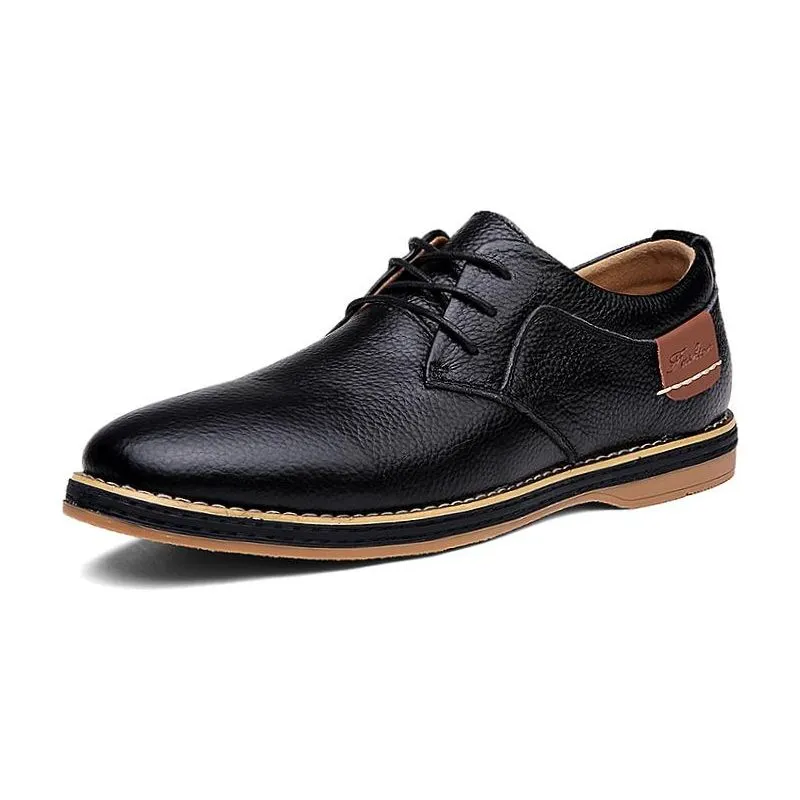Men's Oxford Eco Leather Dress Shoes Lace Up Casual