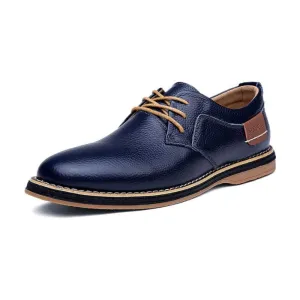 Men's Oxford Eco Leather Dress Shoes Lace Up Casual