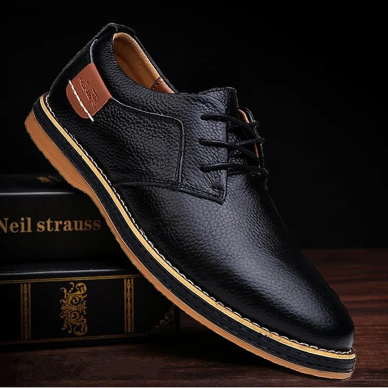 Men's Oxford Eco Leather Dress Shoes Lace Up Casual