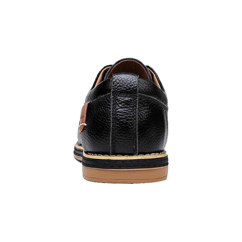 Men's Oxford Eco Leather Dress Shoes Lace Up Casual