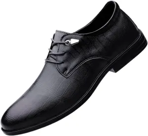 Men's Oxford Shoes Faux Patent Leather Shoes Business Derbys Shoes Wedding Suit Tuxedo Dress Shoes for Men