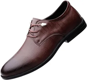 Men's Oxford Shoes Faux Patent Leather Shoes Business Derbys Shoes Wedding Suit Tuxedo Dress Shoes for Men