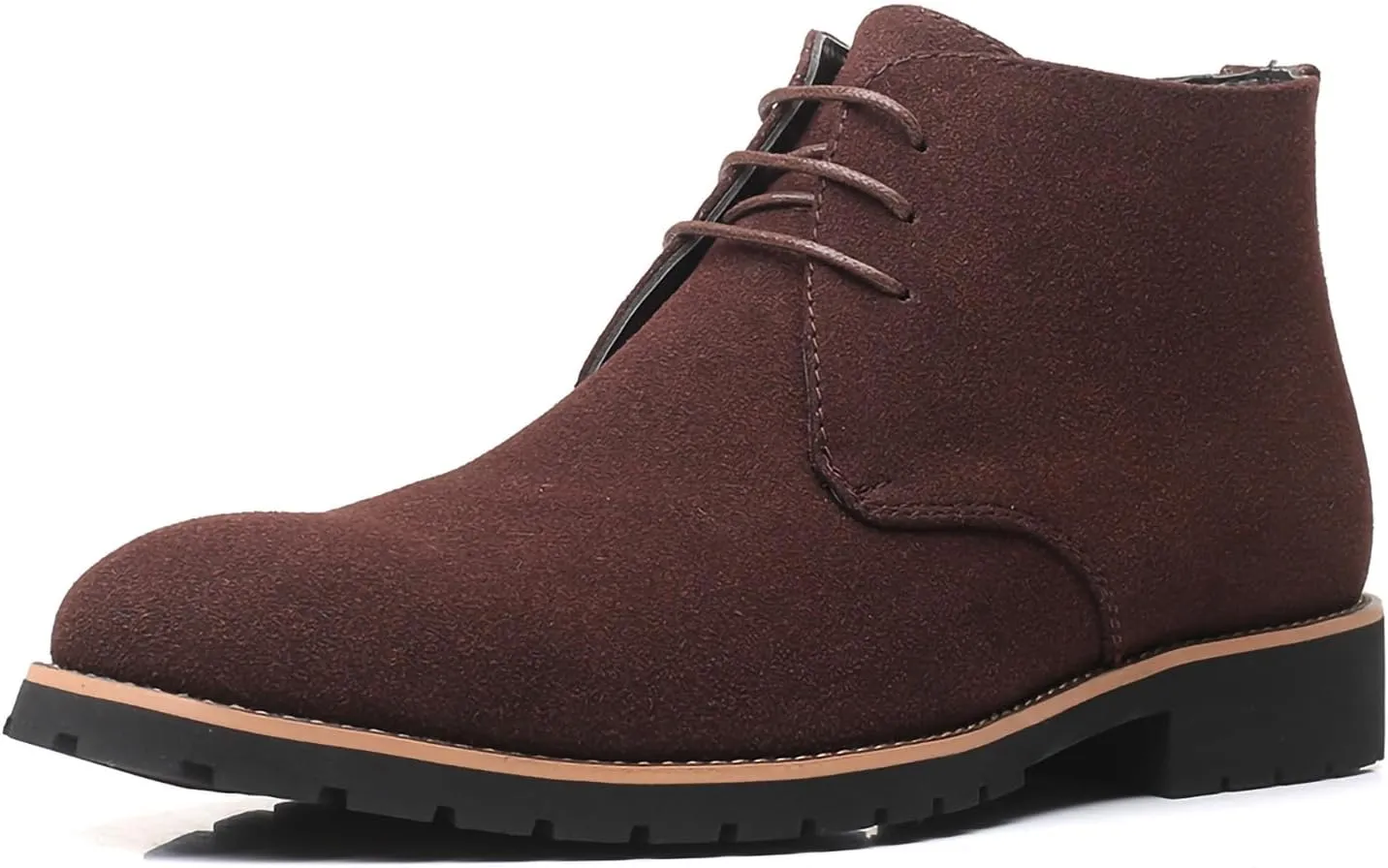 Men's Oxford Suede Shoes Casual High Top Derby Shoes PU Leather Mens Ankle Boots