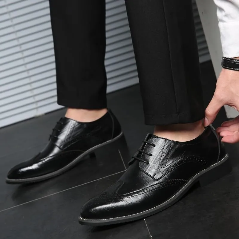 Men's Patent Leather Dress Shoes Mens Formal Business Casual Oxford Shoes Fashion Wedding Tuxedo Shoes for Men(11)
