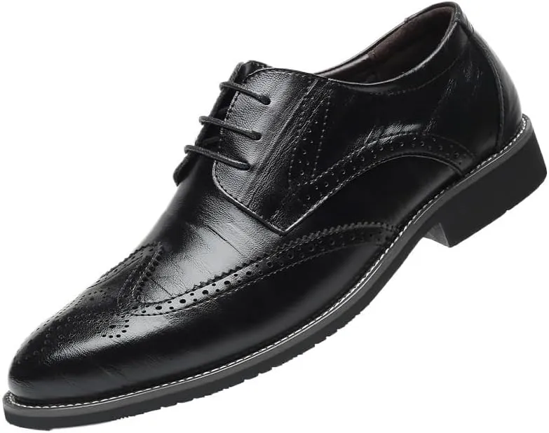 Men's Patent Leather Dress Shoes Mens Formal Business Casual Oxford Shoes Fashion Wedding Tuxedo Shoes for Men(11)