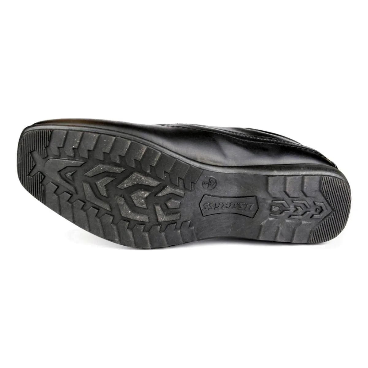Mens Slip On Flat Shoe in Black