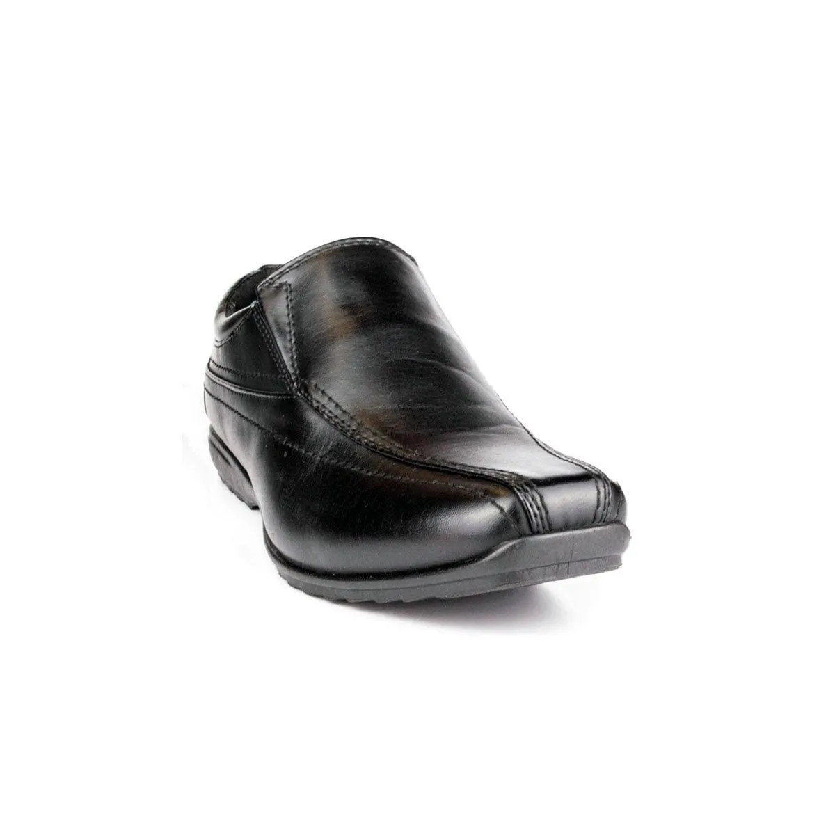 Mens Slip On Flat Shoe in Black