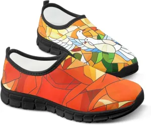 Men's Slip On Sneakers Comfy Slip On Running Shoes Men Walking Loafers Breathable