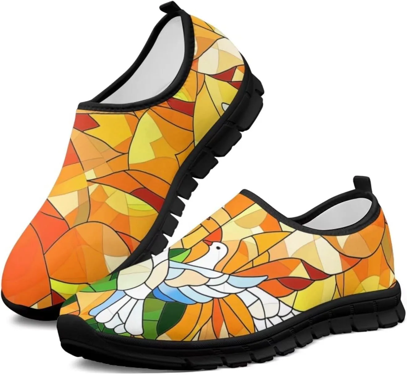 Men's Slip On Sneakers Comfy Slip On Running Shoes Men Walking Loafers Breathable