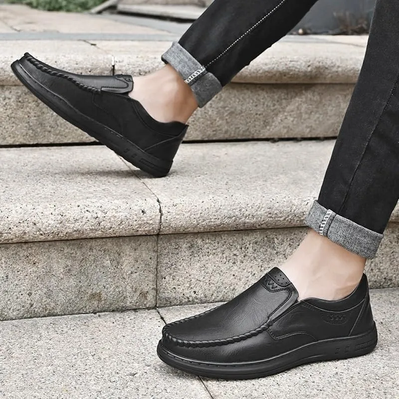 Men's Slip-Ons Loafers Men Classic Pointed Toe Tuxedo Oxford Classic Comfortable Dress Shoes for Men