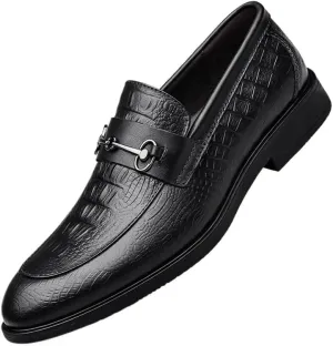 Men's Slip-Ons Loafers Mens Formal Business Casual Patent Leather Dress Shoes