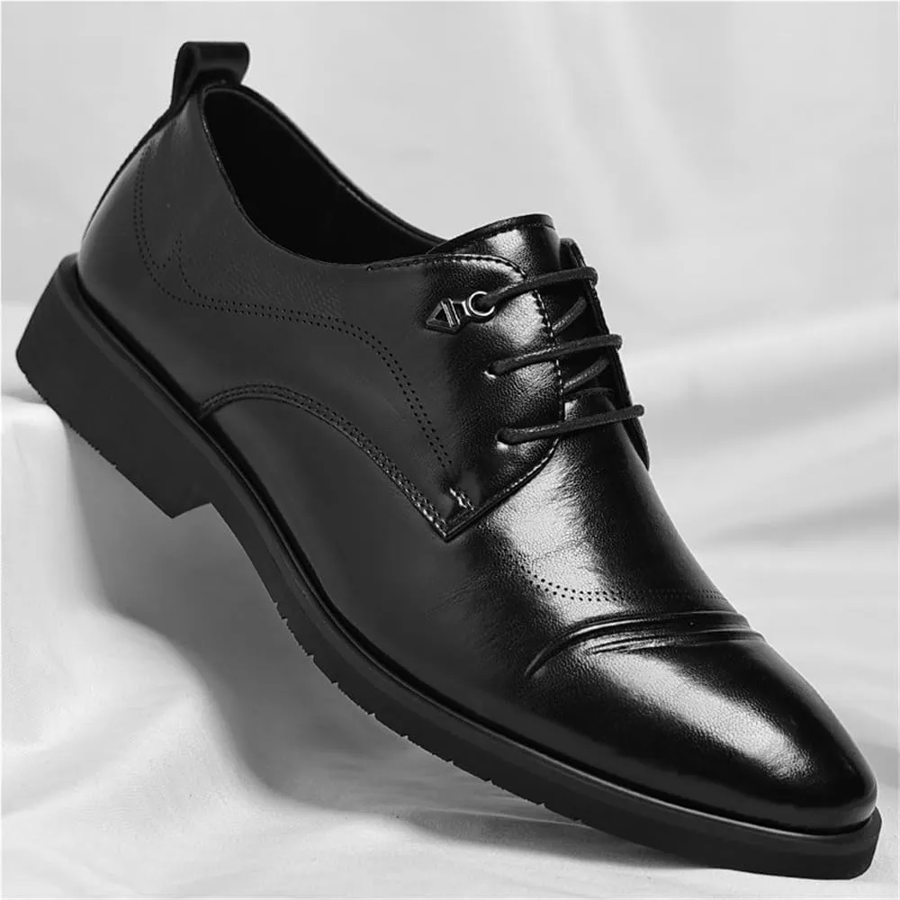 Men's Spring Business Vintage Dress Shoes Trendy Fashion Large Size Derby Shoes
