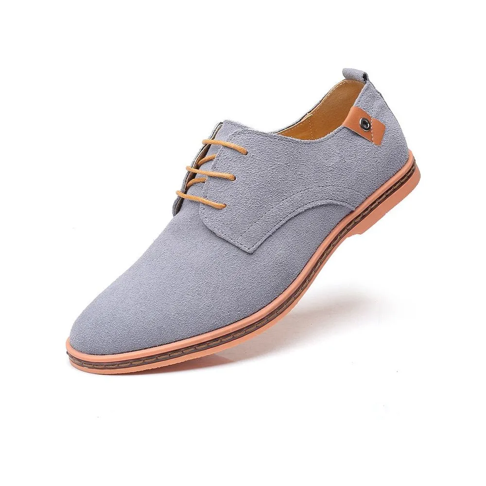 Men's Spring Fashion Lace Up Suede Oxford Shoes