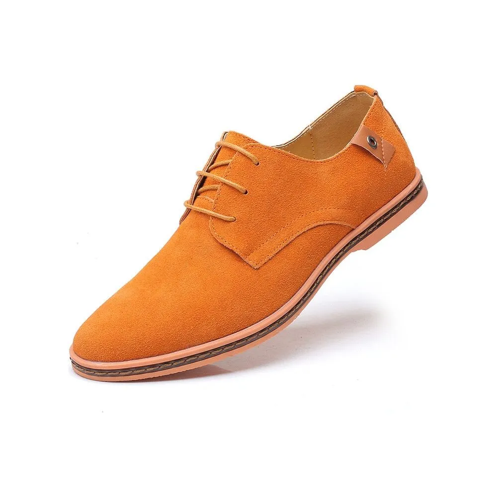 Men's Spring Fashion Lace Up Suede Oxford Shoes