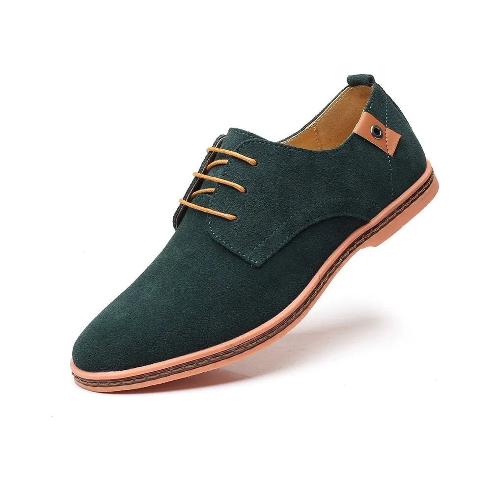 Men's Spring Fashion Lace Up Suede Oxford Shoes