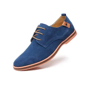 Men's Spring Fashion Lace Up Suede Oxford Shoes