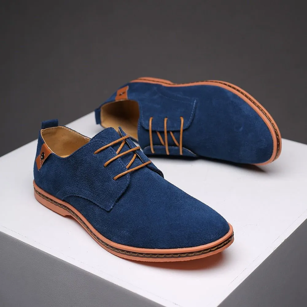 Men's Spring Fashion Lace Up Suede Oxford Shoes