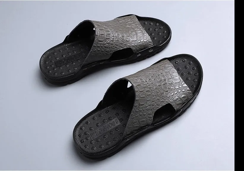 Men's Summer Casual Faux Leather Sandals