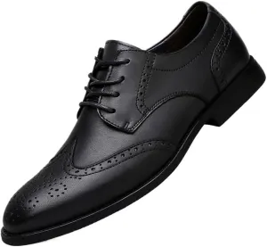 Men's Summer Leather Oxfords Business Loafers Shoes for Men Fashion Casual Classic Lace Up Dress Shoes