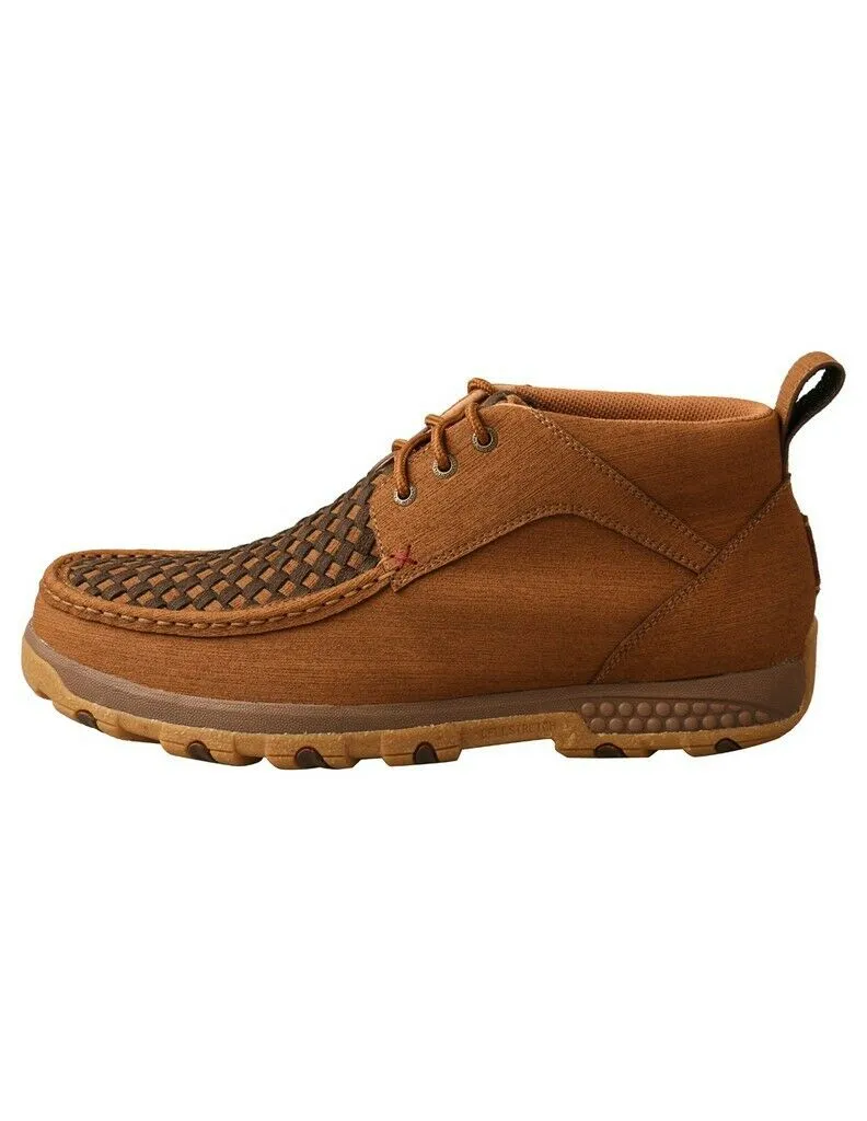 Men's Twisted X MXC0012 Chukka Driving Moc Clay/Cocoa Hybrid Performance/Full
