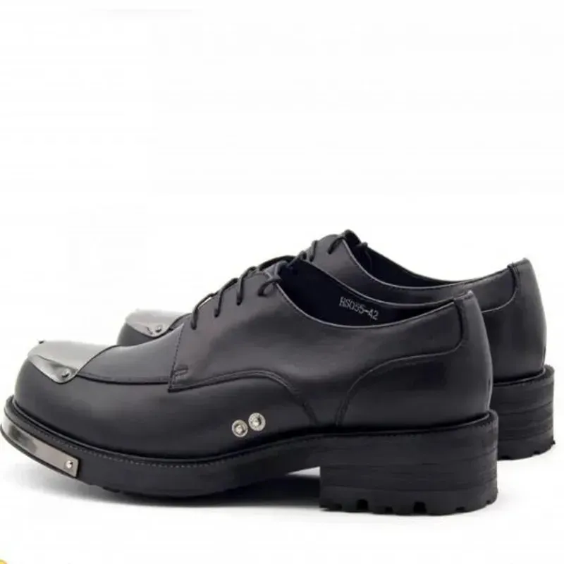 Metal Toe Derby Shoes