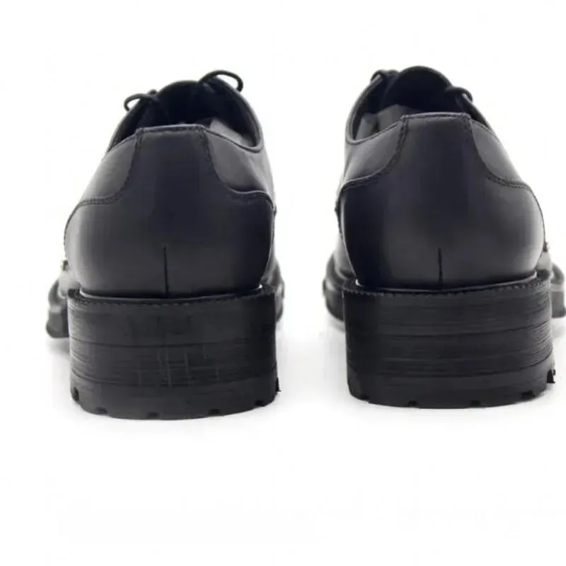 Metal Toe Derby Shoes