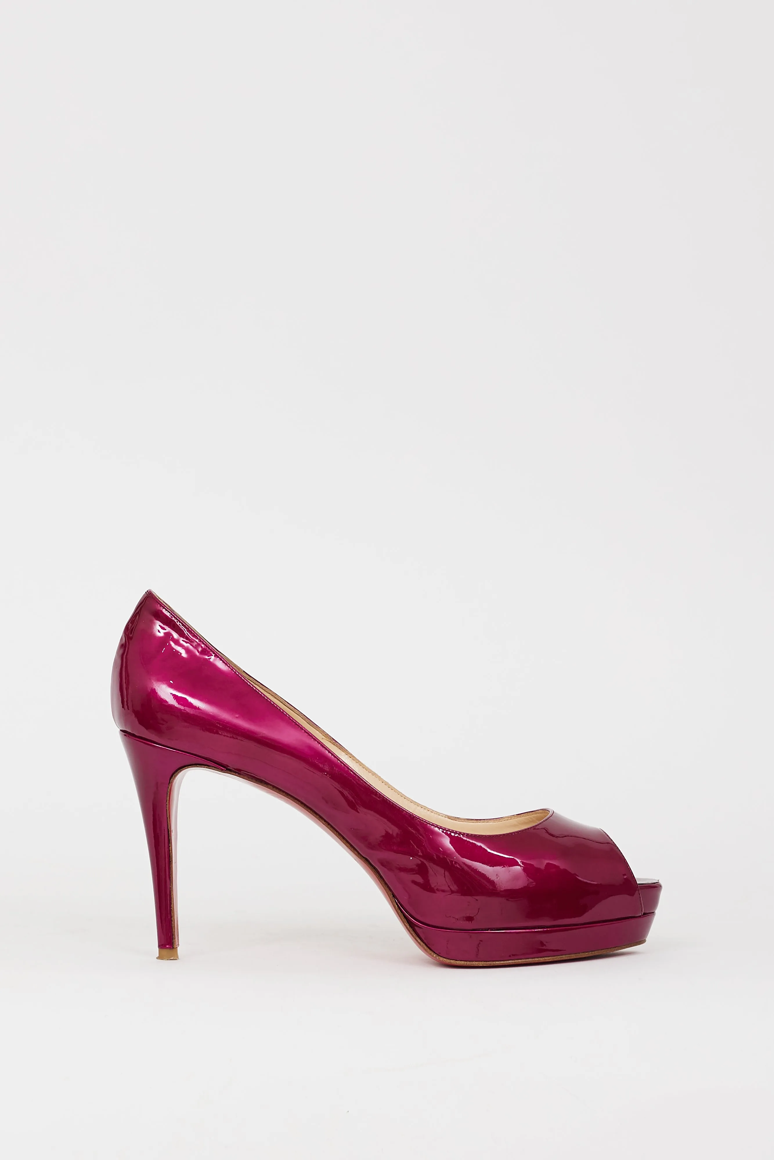 Metallic Purple Patent Leather Flo 100 Pump