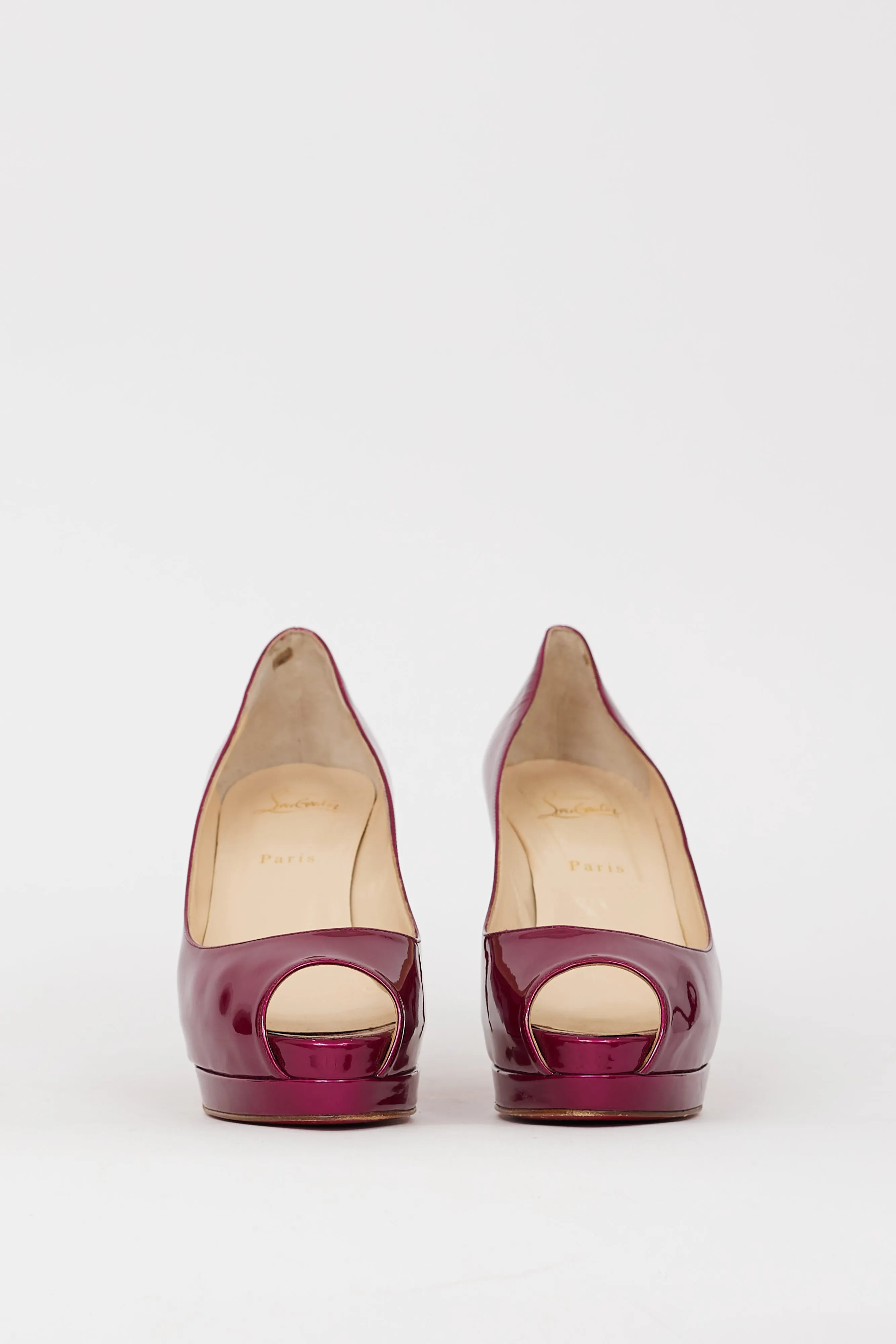 Metallic Purple Patent Leather Flo 100 Pump