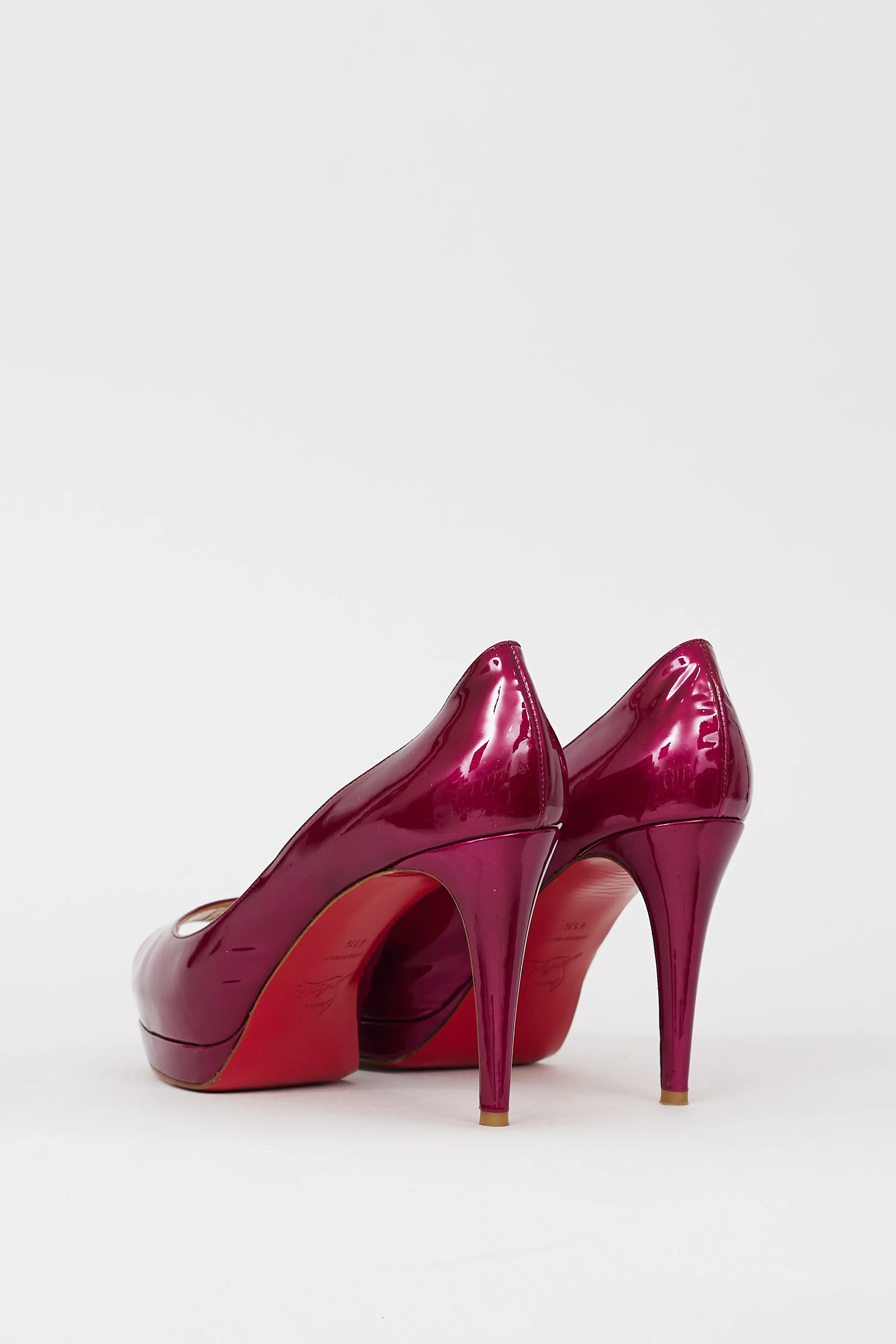 Metallic Purple Patent Leather Flo 100 Pump