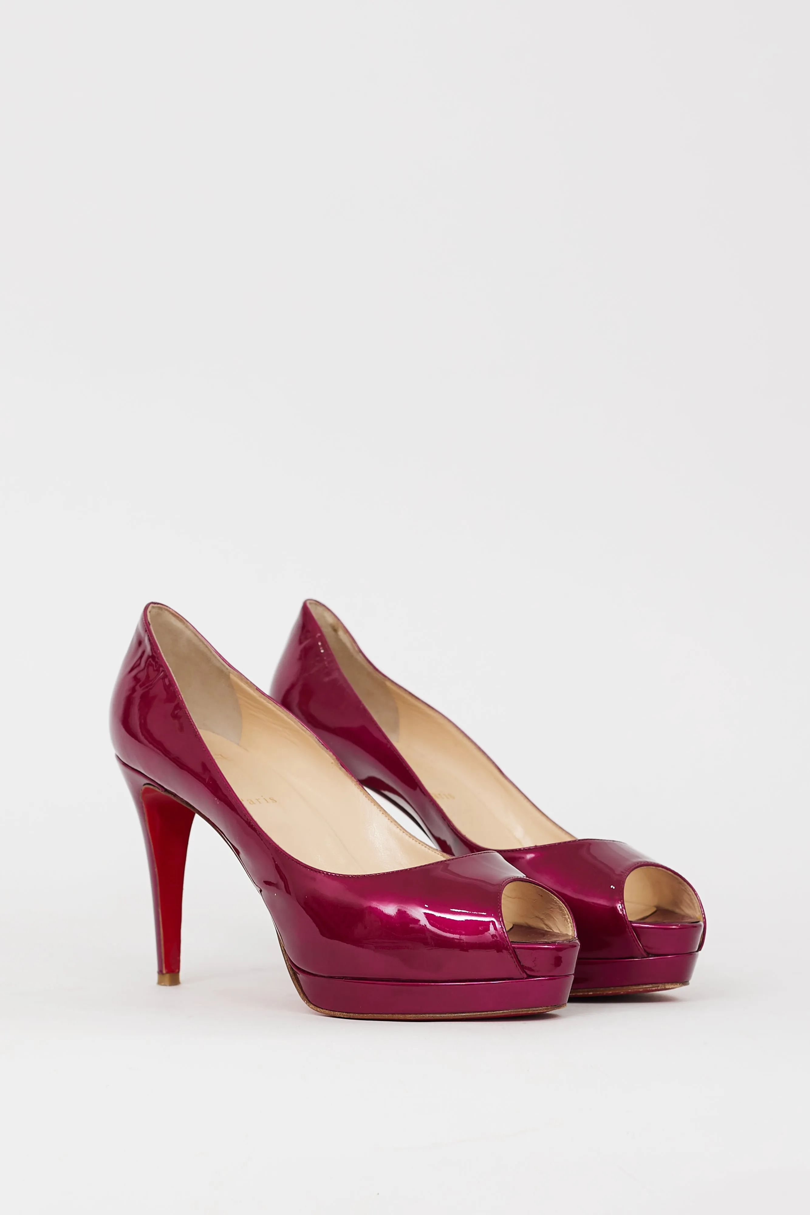Metallic Purple Patent Leather Flo 100 Pump