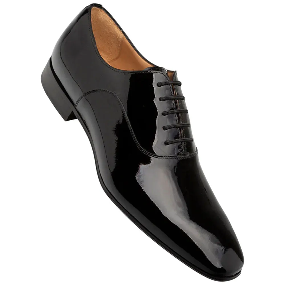 Mezlan Men's Altea Plain Toe Black Slip-On Oxford