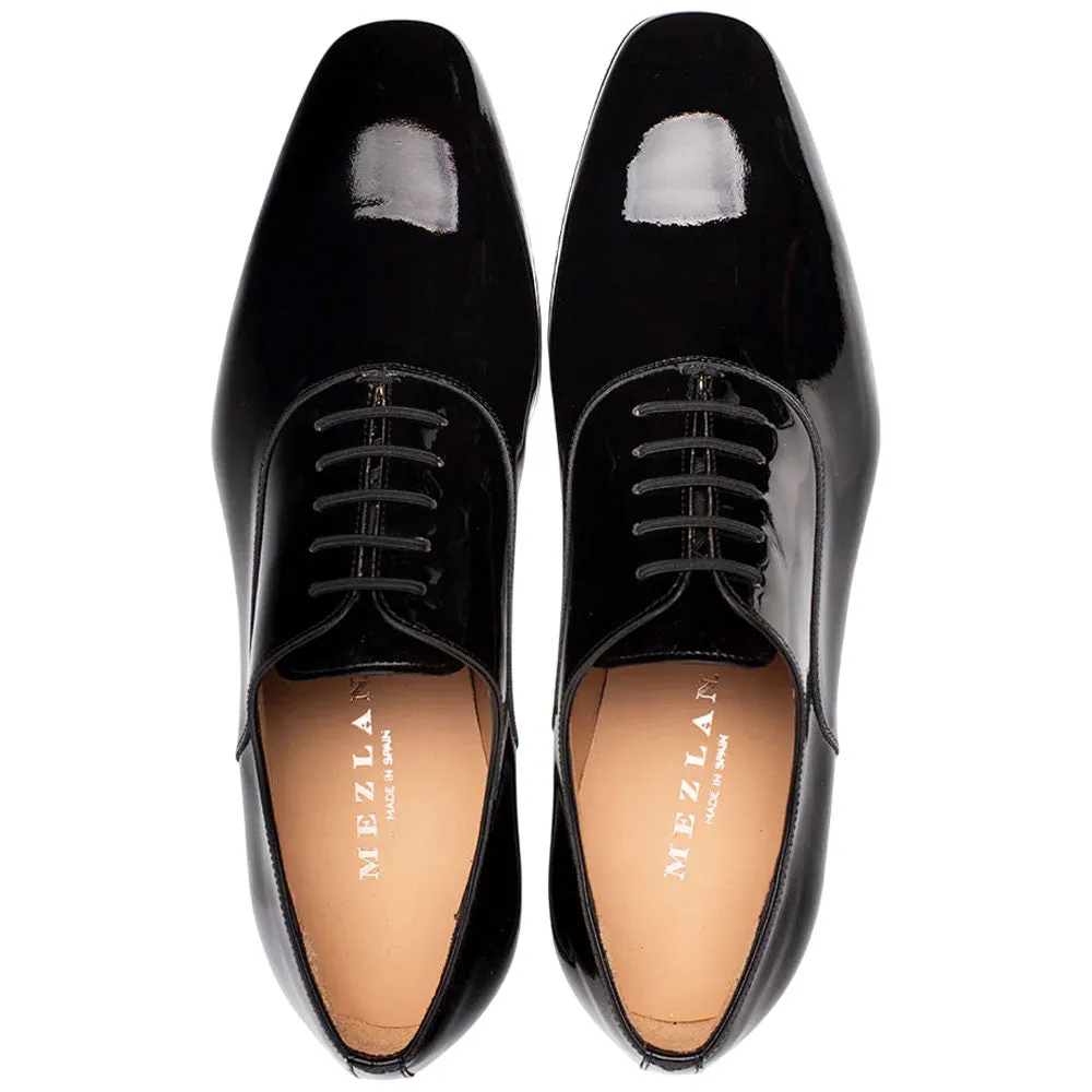 Mezlan Men's Altea Plain Toe Black Slip-On Oxford