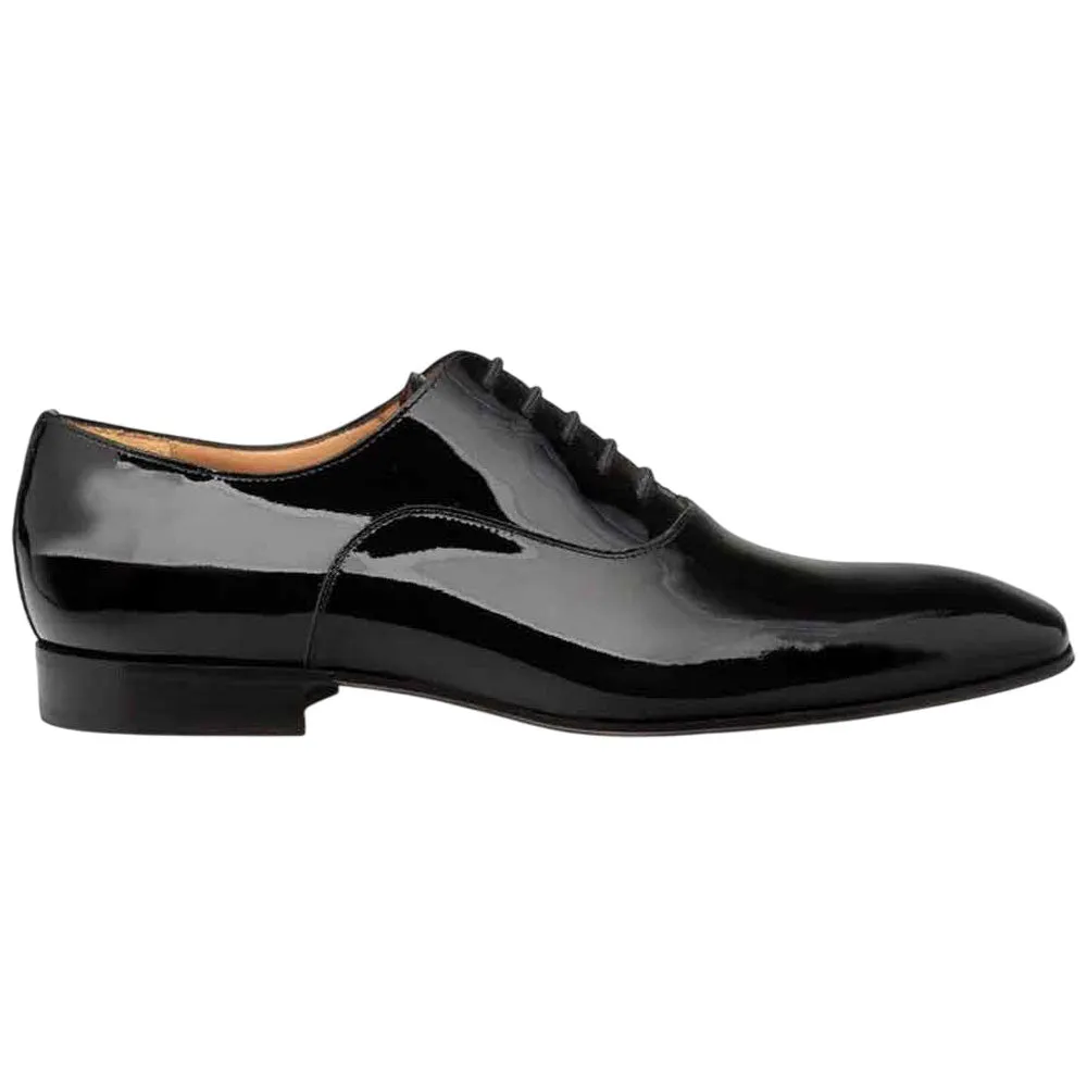 Mezlan Men's Altea Plain Toe Black Slip-On Oxford