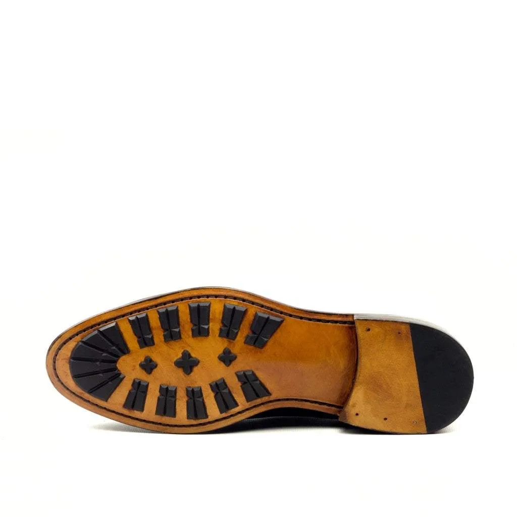 Military Brogue-Suede, Box Calf, Grey, Black